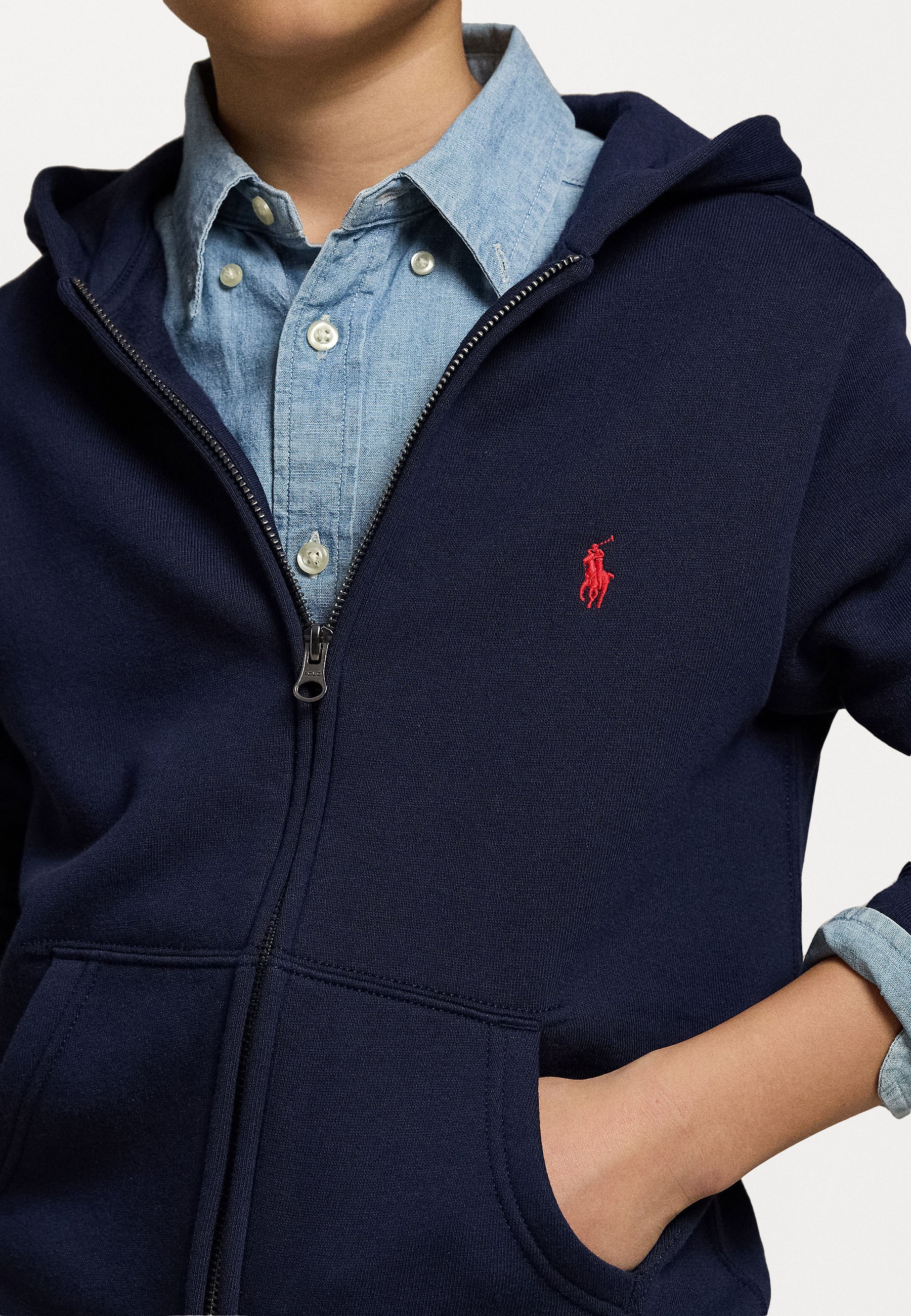 POLO Ralph Lauren cotton hoodie コットンパーカー Polo Ralph Lauren COTTON BLEND FLEECE HOODIE - Sweatjacke - cruise