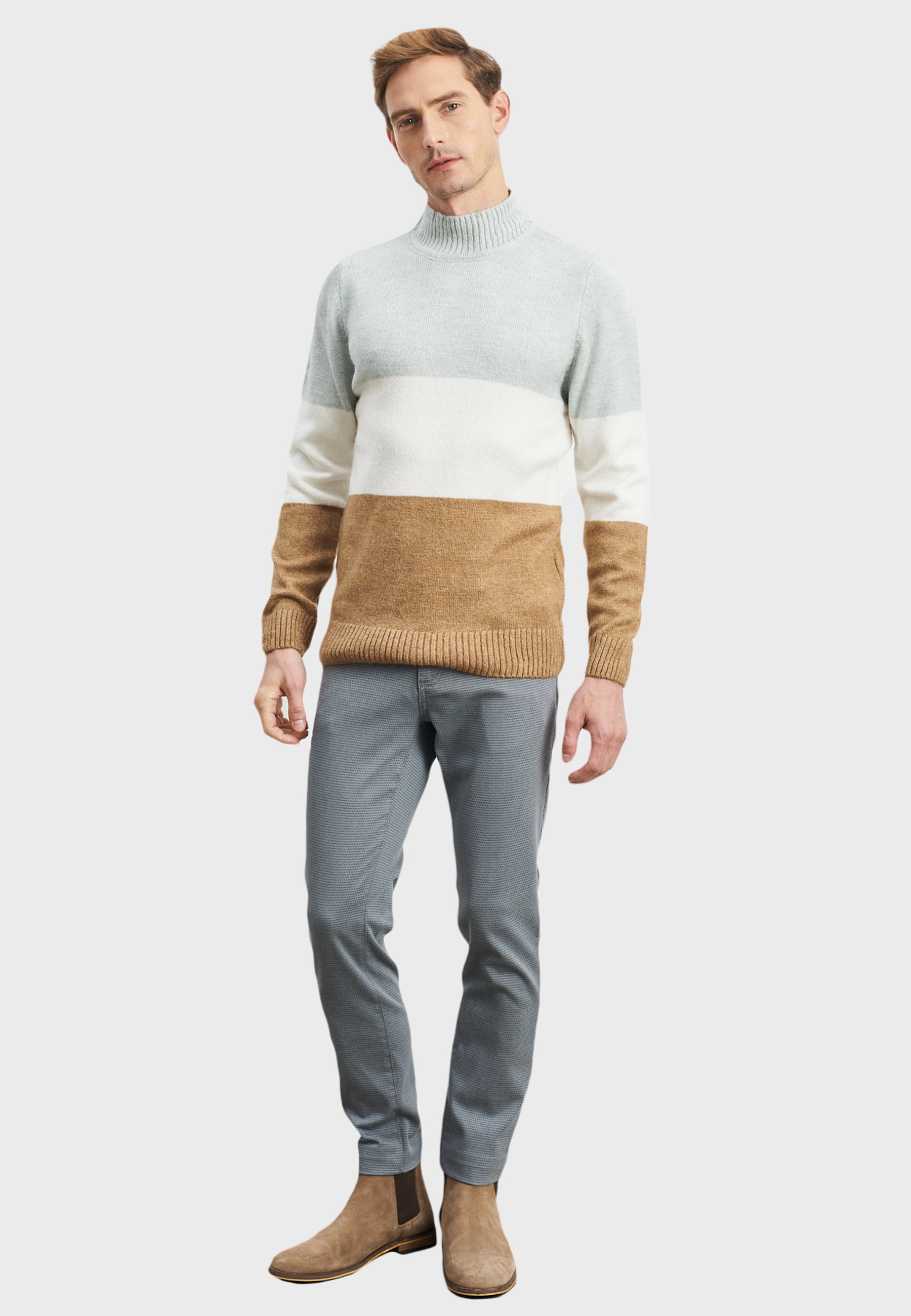 camel mock turtleneck