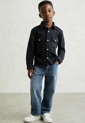 ALABASTOR WAFFLE - Vapaa-ajan kauluspaita - navy