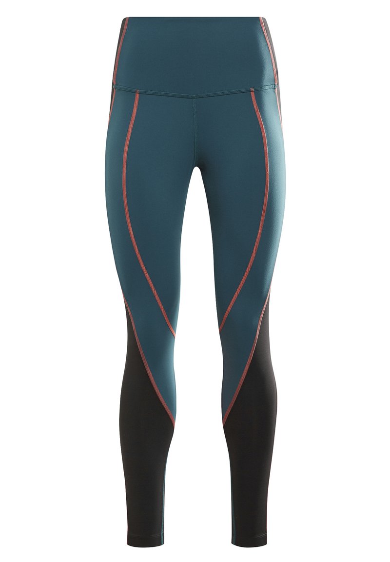 Damen Sportbekleidung | Reebok TRAINING WORKOUT LUX COLORBLOCK SPEEDWICK HIGH WAISTED Tights midnight pine/dunkelgrün - QD07225 Damen Sportbekleidung | Reebok TRAINING WORKOUT LUX COLORBLOCK SPEEDWICK HIGH WAISTED Tights midnight pine/dunkelgrün - QD07225