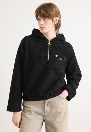 LOLA HOODIE - Polárpulóver - black