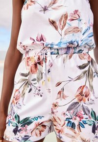 Next BANDEAU BOOBTUBE PLAYSUIT - Kombinezonas - white floral