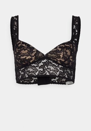 Underprotection ROSIEUP BRALETTE - Kaarituettomat rintaliivit - black