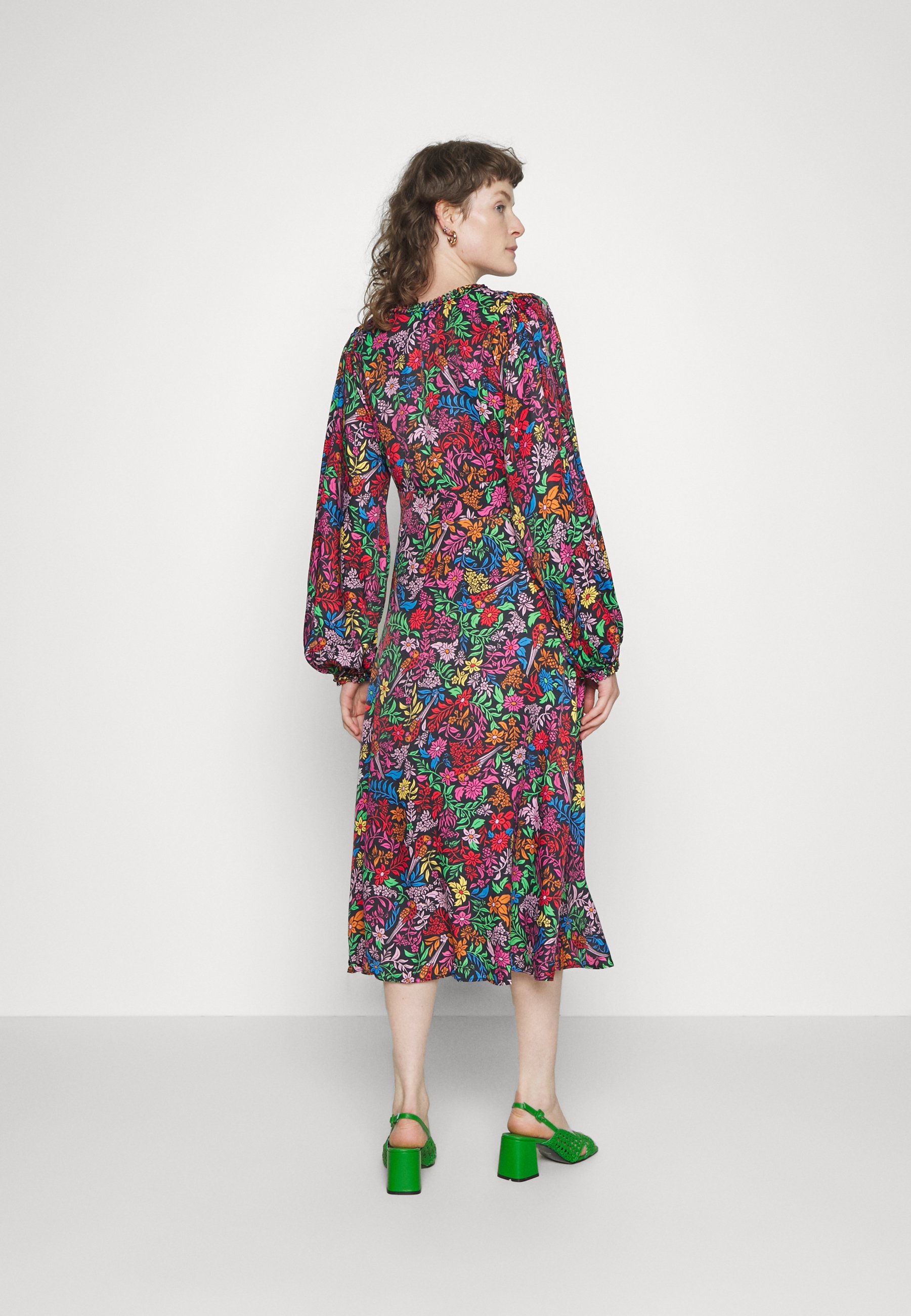 toucans garden midi skirt