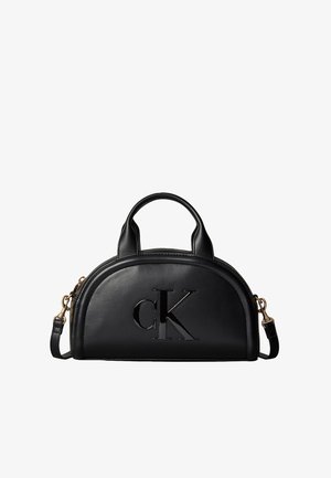 Calvin Klein, CALVIN KLEIN SIGNATURE MONOGRAM CROSSBODY BAG - Handtas - black