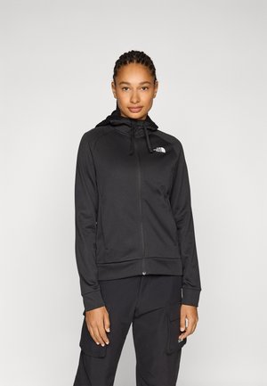 The North Face REAXION HOODED FULL ZIP JACKET - Sweatjakke - black heather