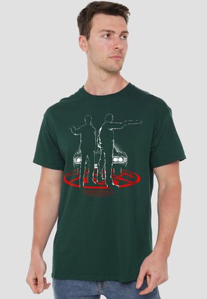 Cotton Soul, SUPERNATURAL/SILHOUETTES - Print T-shirt - dark green