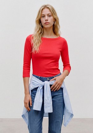 Vero Moda T-SHIRT AWTHEA TOP - T-shirt à manches longues - poppy red