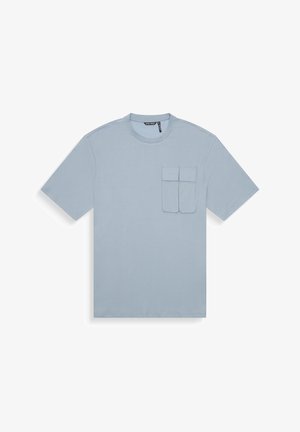 Antony Morato, RELAXED FIT LOGO PRINT ON BACK COLLAR - Camiseta básica - sky