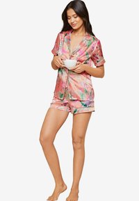 Lipsy SHORT SLEEVE-REGULAR FIT SET - Pyžamová súprava - pink flamingo