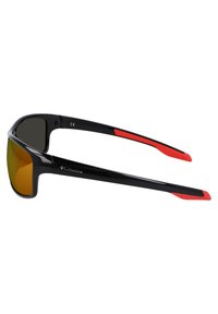 Columbia BURR - Occhiali da sole - shiny black/red orange revo