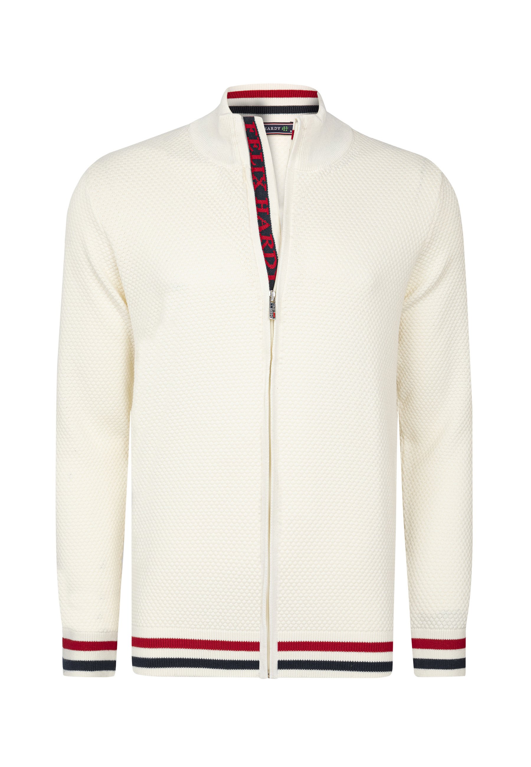 Felix Hardy HIGH COLLAR Strickjacke off-white/offwhite Zalando