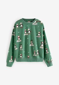 Next COSY LONG SLEEVE REGULAR FIT SET - Nattøj sæt - sage green puffins