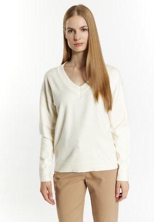 DreiMaster, Strickpullover - wollweiss