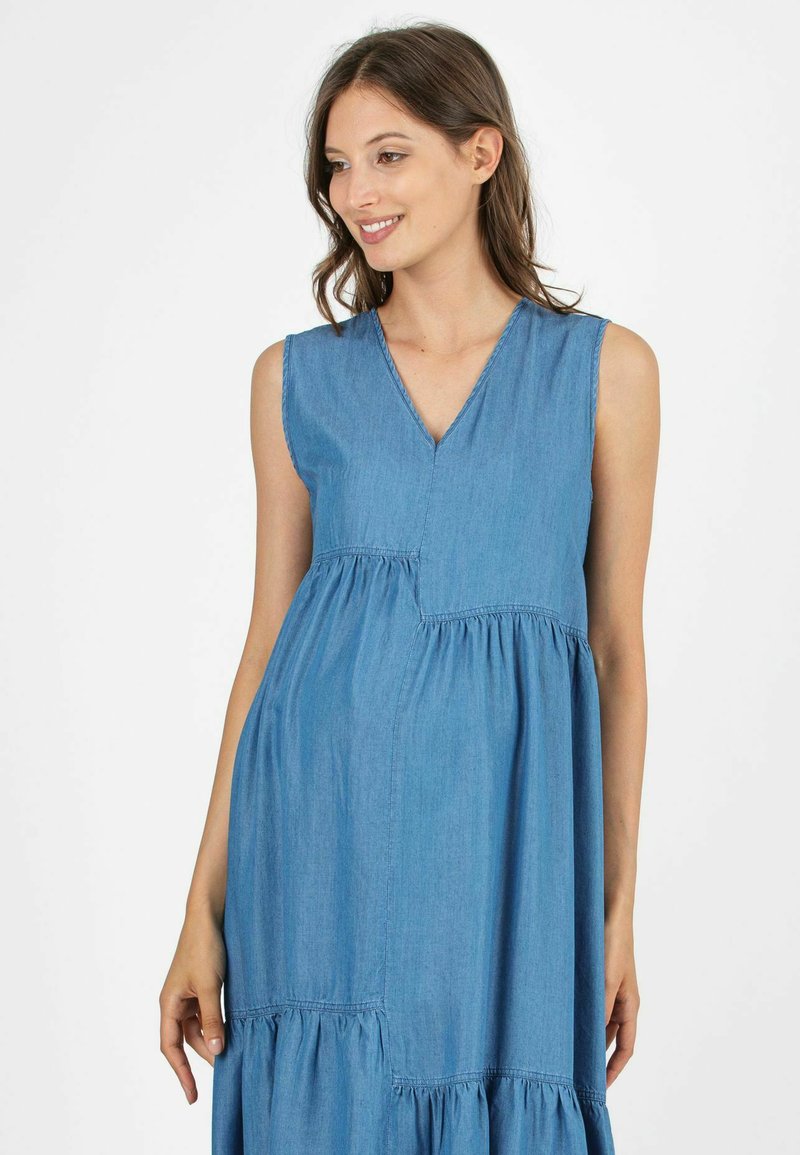 Damen Freizeitkleider | Attesa Maternity Jeanskleid denim/blau - BV05583 Damen Freizeitkleider | Attesa Maternity Jeanskleid denim/blau - BV05583