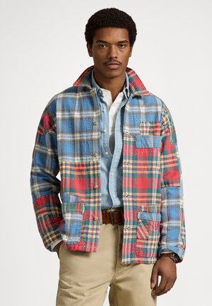 PATCHWORK PLAID FLANNEL OVERSHIRT - Pluus - valley peicing