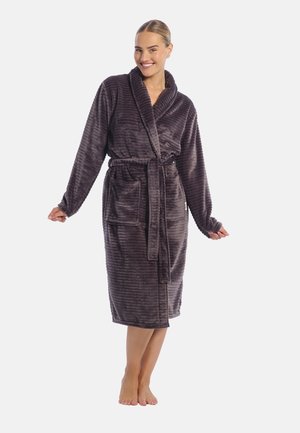 Badjas - dark grey stripe