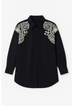 Touché Privé EMBROIDERED FRONT - Košeľa - black