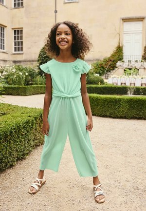 Next, REGULAR FIT PLISSE - Jumpsuit - mint green