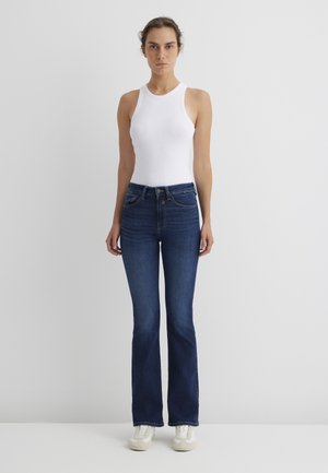MARIA - Bootcut jeans - dark brushed str