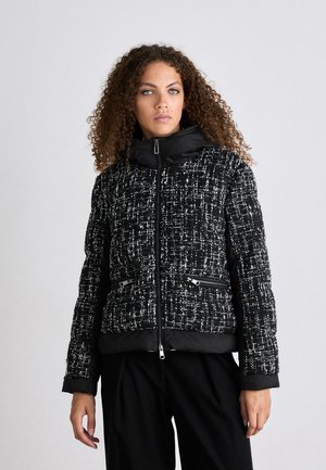 Winterjacke - black/white