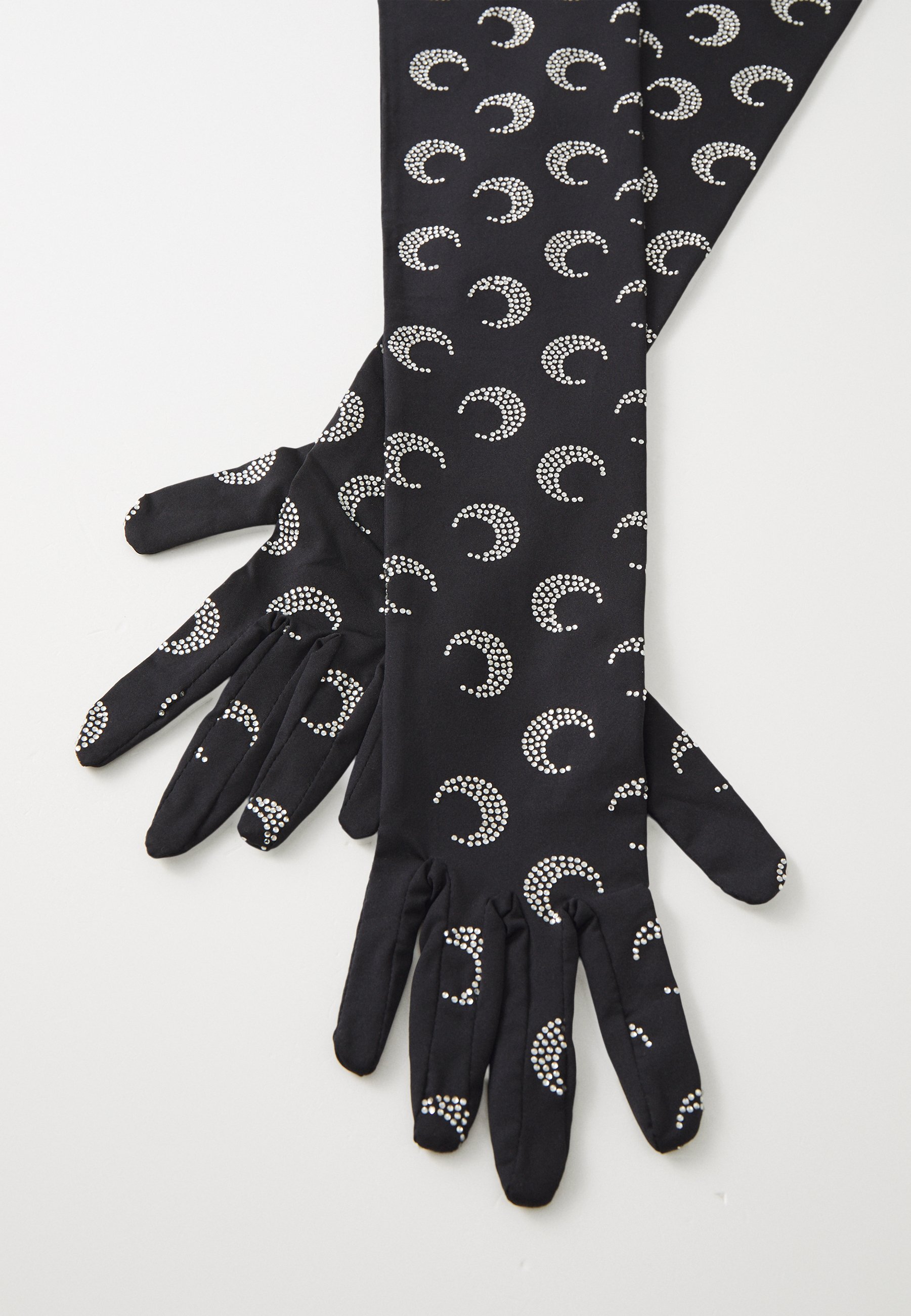 新品！【MARINE SERRE】COLOR BLOCK MOON GLOVES Marine Serre Marine Serre Color Block Moon Logo Print Gloves