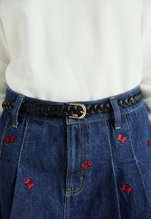 VMHELLE BELT - Flettet belte - black