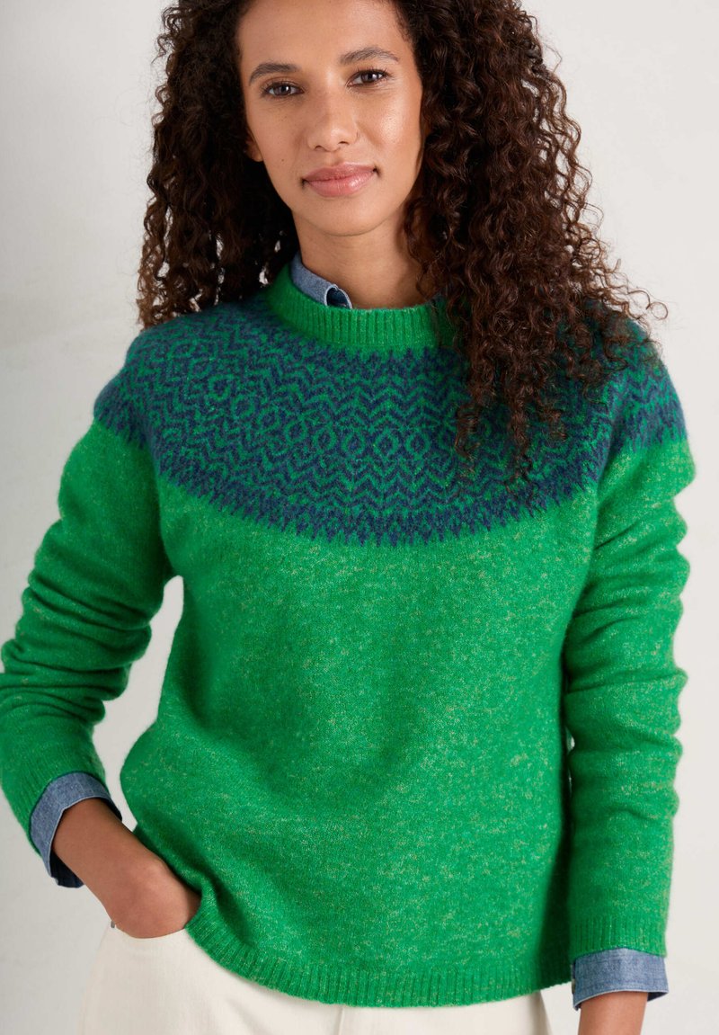 Seasalt Cornwall SPRUCE FROST LONG SLEEVE Jumper hellebore island