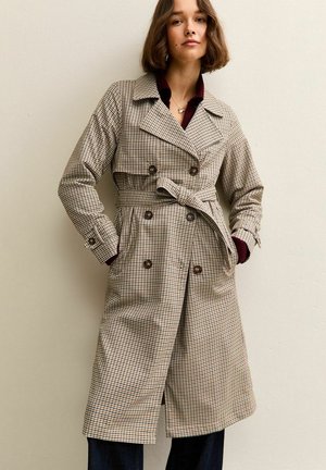 CHECK PATTERN  - Gabardina - brown pattern