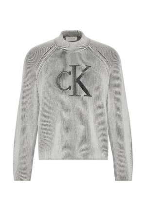 Calvin Klein Jeans, BICOLOR MOCK NECK LOGO - Džemper - black combo