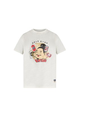 Evisu T-SHIRT - T-shirt con stampa - beige