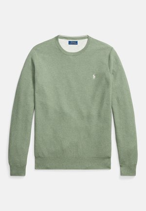 Polo Ralph Lauren Big & Tall MESH-KNIT COTTON CREWNECK SWEATER - Camisola - fern green heather