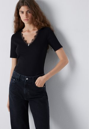 Mavi, MAVI FASHION JERSEYS FASHION JERSEY - Print T-shirt - black