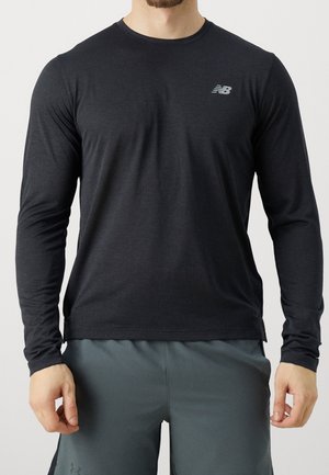 Langærmet T-shirt - black