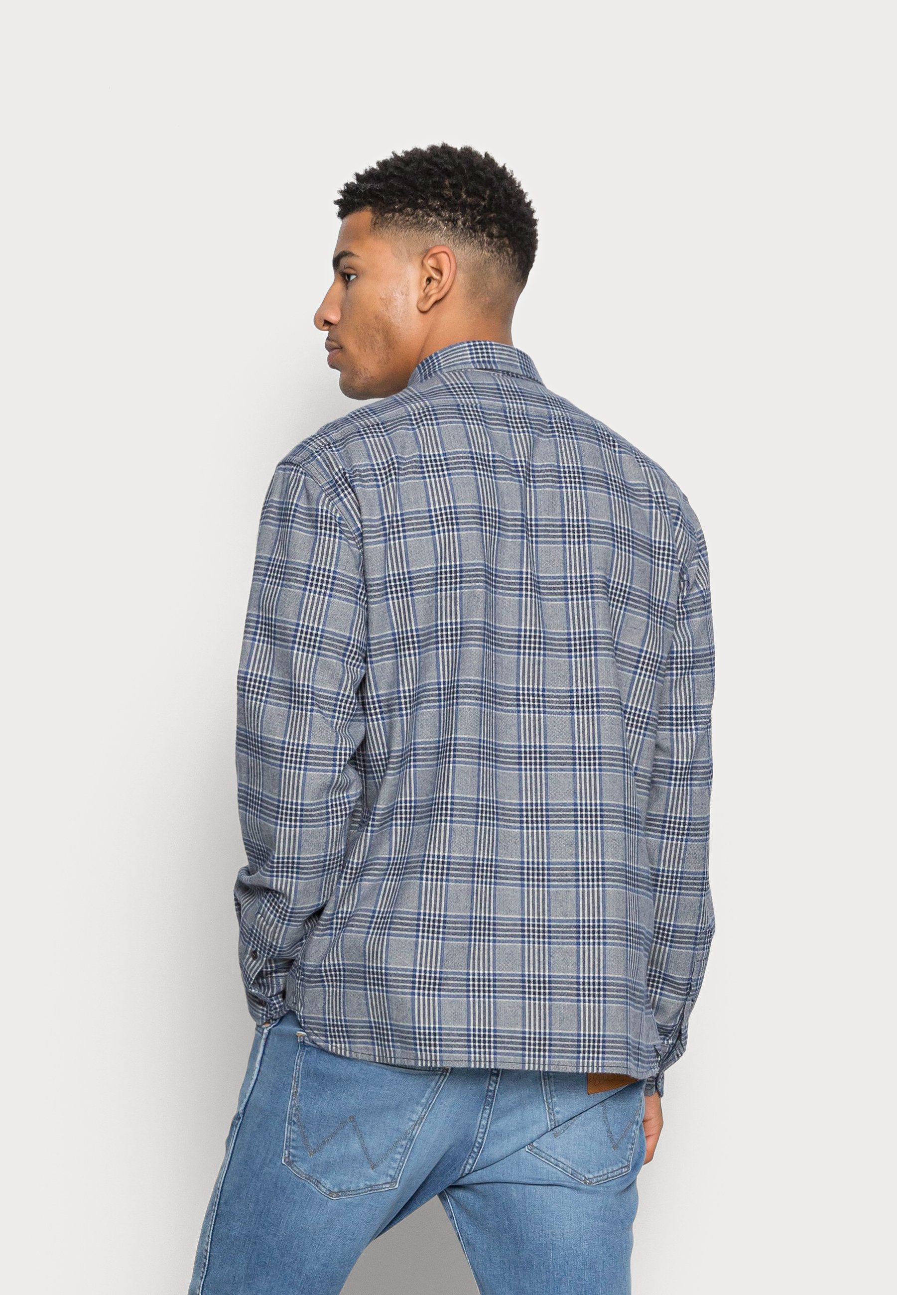 Denham HARLEY CHECK - Shirt - grey 