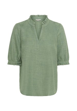 Bon'A Parte, BPODA BLOUSE ½ SLEEVE - Camicetta - balsam green melange