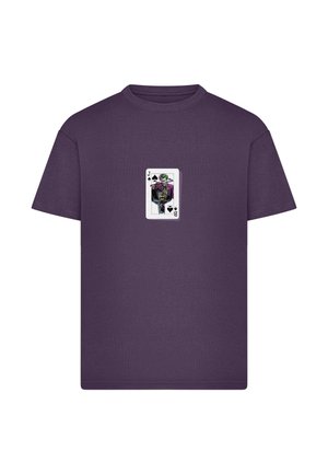 Merchcode, BATMAN THE JOKER CARD LOOSE TEE - Print T-shirt - purplenight