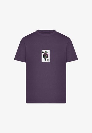 Merchcode, BATMAN THE JOKER CARD LOOSE TEE - T-shirts print - purplenight