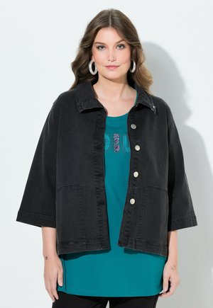 A-LINIE, STEHKRAGEN - Jeansjacke - black