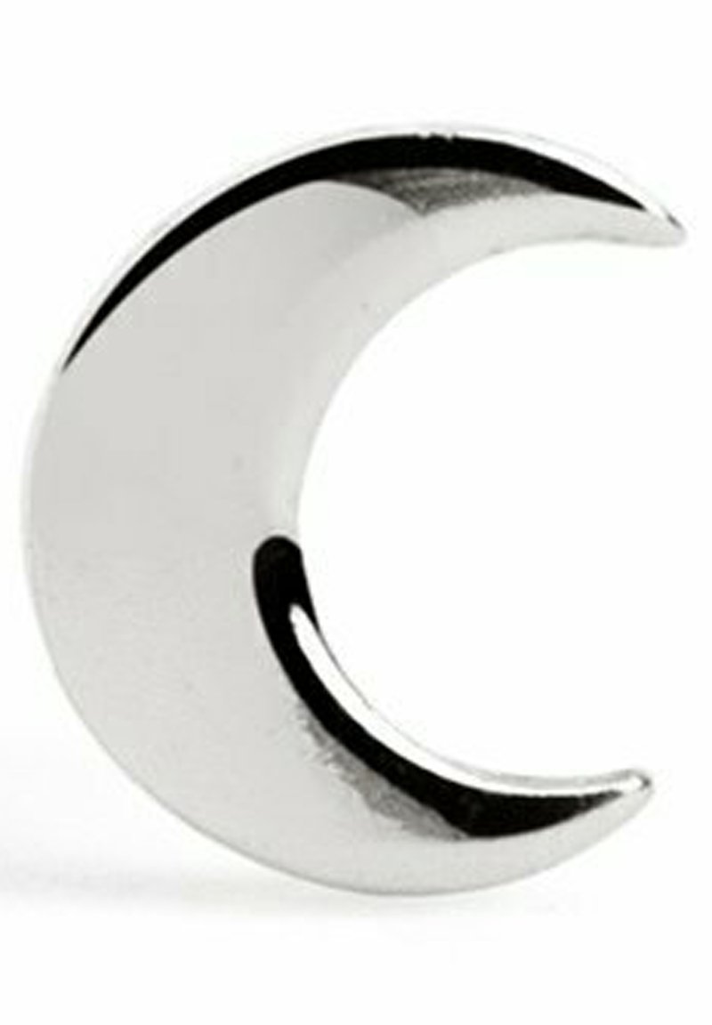 Singularu MINI MOON - Pendiente individual - plata color