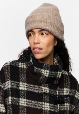 Pieces, PCBERA ALPACA BLEND HOOD NOOS - Bonnet - beige
