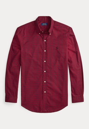 Polo Ralph Lauren, CUSTOM FIT PLAID TWILL SHIRT - Camicia - wine/nero