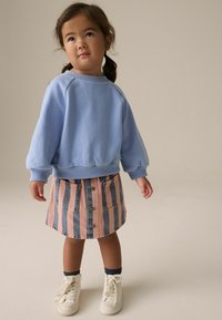 Next REGULAR FIT -  STRIPE - Jupe trapèze - denim pink