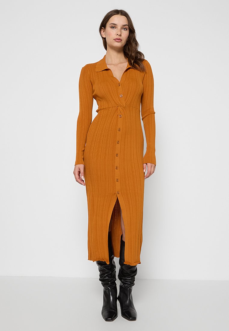TWINSET Gebreide jurk oranje