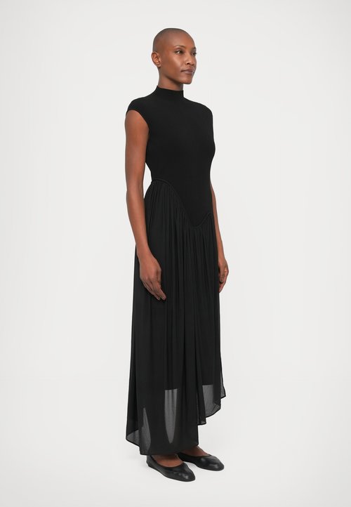 knee length dresses for ladies Staud Camilla Maxi Dress in Black  Mode Sportif