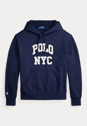 FLEECE GRAPHIC HOODIE - Sweatshirt - cruise navy