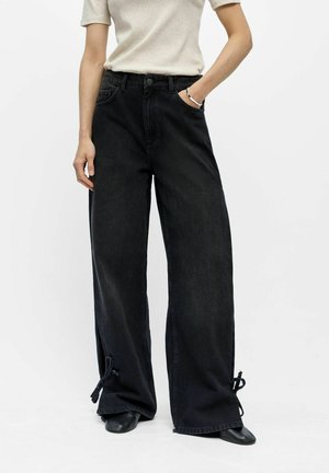 Object Wide Leg - Wide Leg - black denim