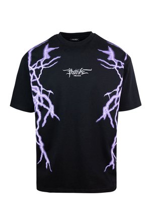 PHOBIA ARCHIVE NERA LIGHTNING  - T-shirt con stampa - nero