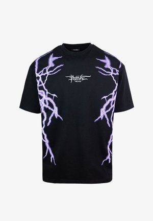 PHOBIA ARCHIVE NERA LIGHTNING - T-shirt con stampa - nero