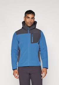 CMP - MAN JACKET ZIP HOOD - Chaqueta softshell - bluestone/antracite Imagen en miniatura 1
